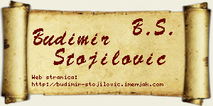 Budimir Stojilović vizit kartica